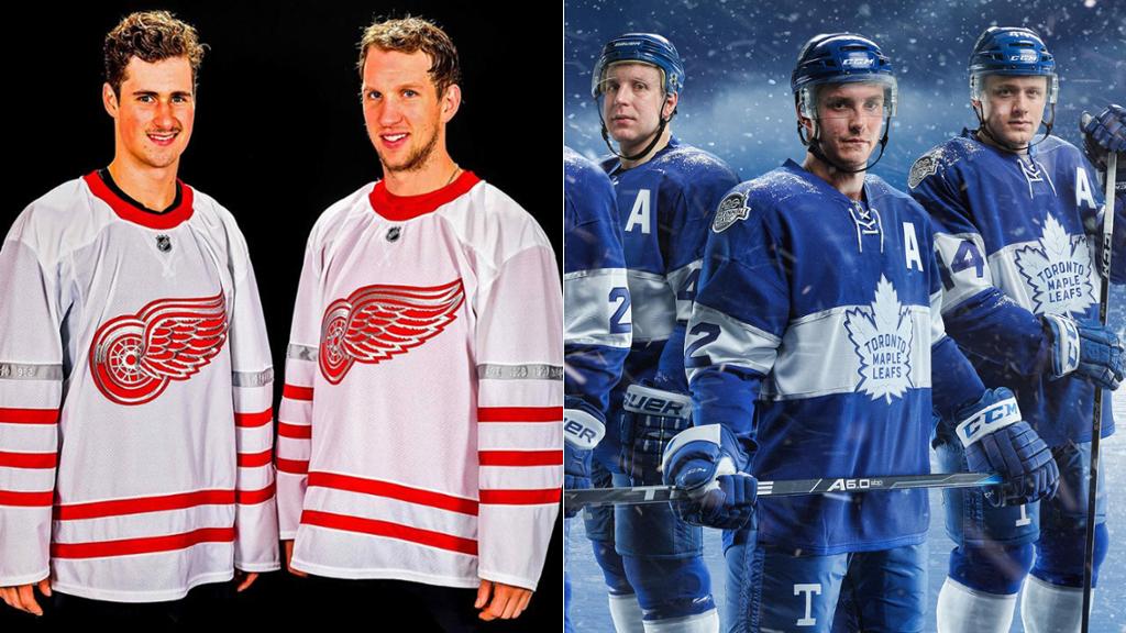 centennial classic red wings jersey