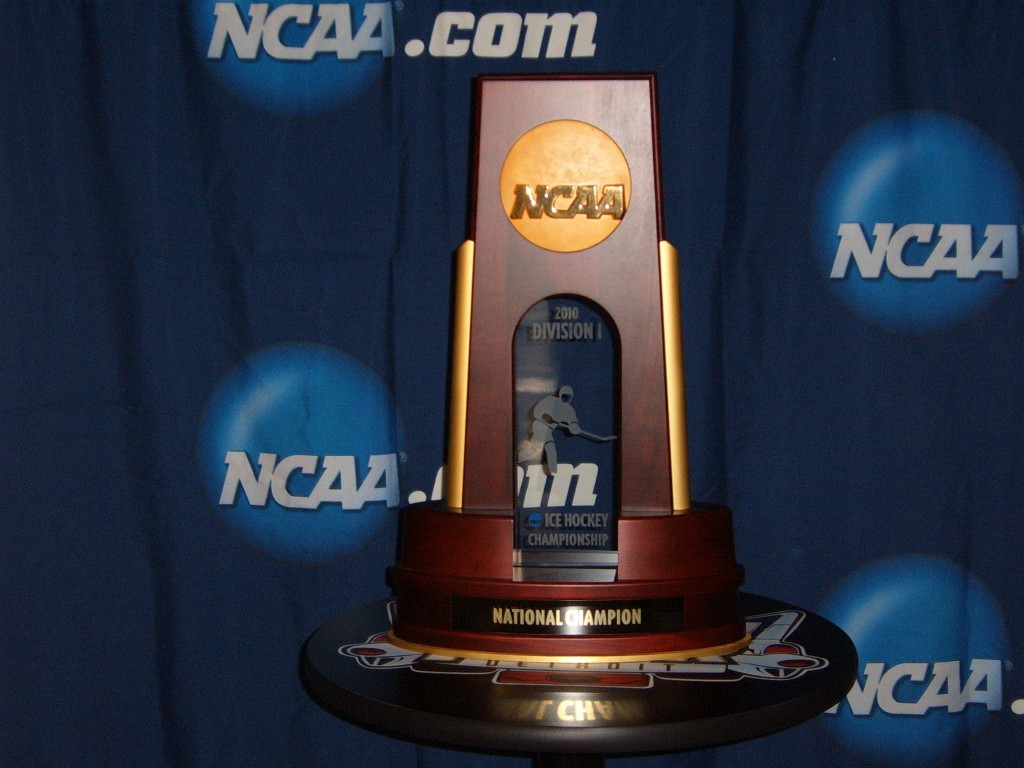 Will Boston College or Wisconsin hold the trophy tonight? Tune to ESPN2 and watch the Frozen Four Championship