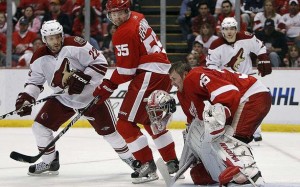 Jimmy Howard joins Matt Dunchene and Tyler Myers as finalists for the Calder Trophy