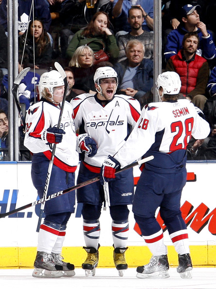 Backstrom, Ovechkin and Semin could all break the 100 point mark this season for the Capitals