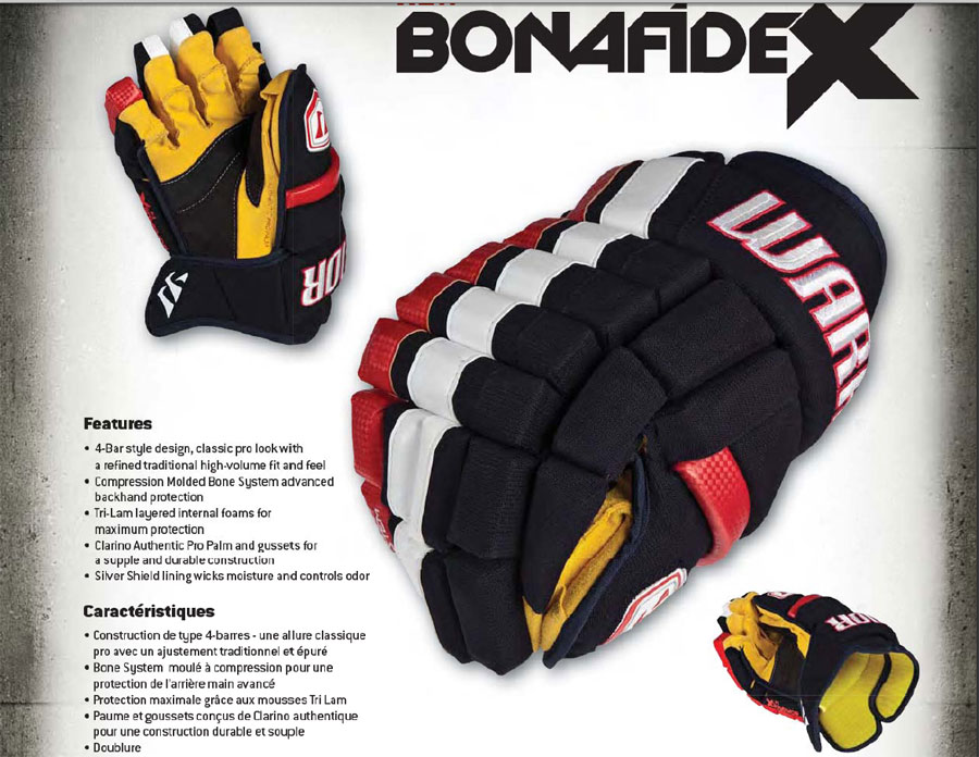 Warrior Bonafide X Hockey Gloves