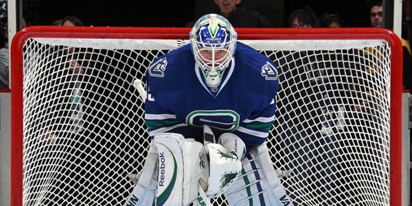 Cory Schneider of the Vancouver Canucks