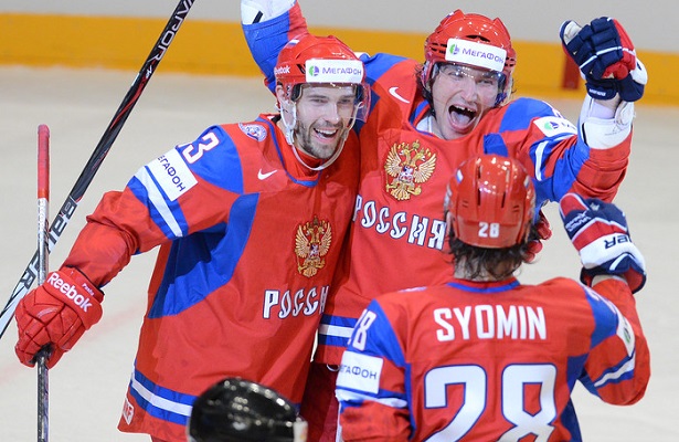 Ovechkin, Datsyuk and Semin - Team Russia