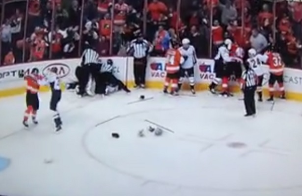 Flyers and Capitals Feature Goals and a Goalie Fight