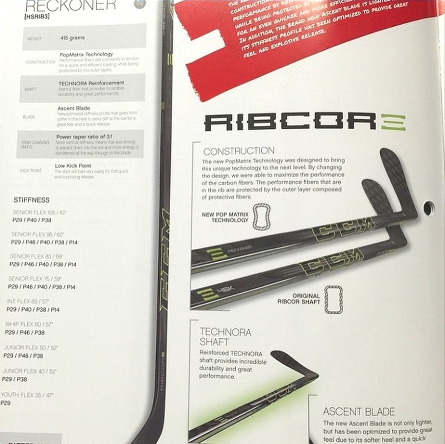 CCM Ribcor Reckoner Stick